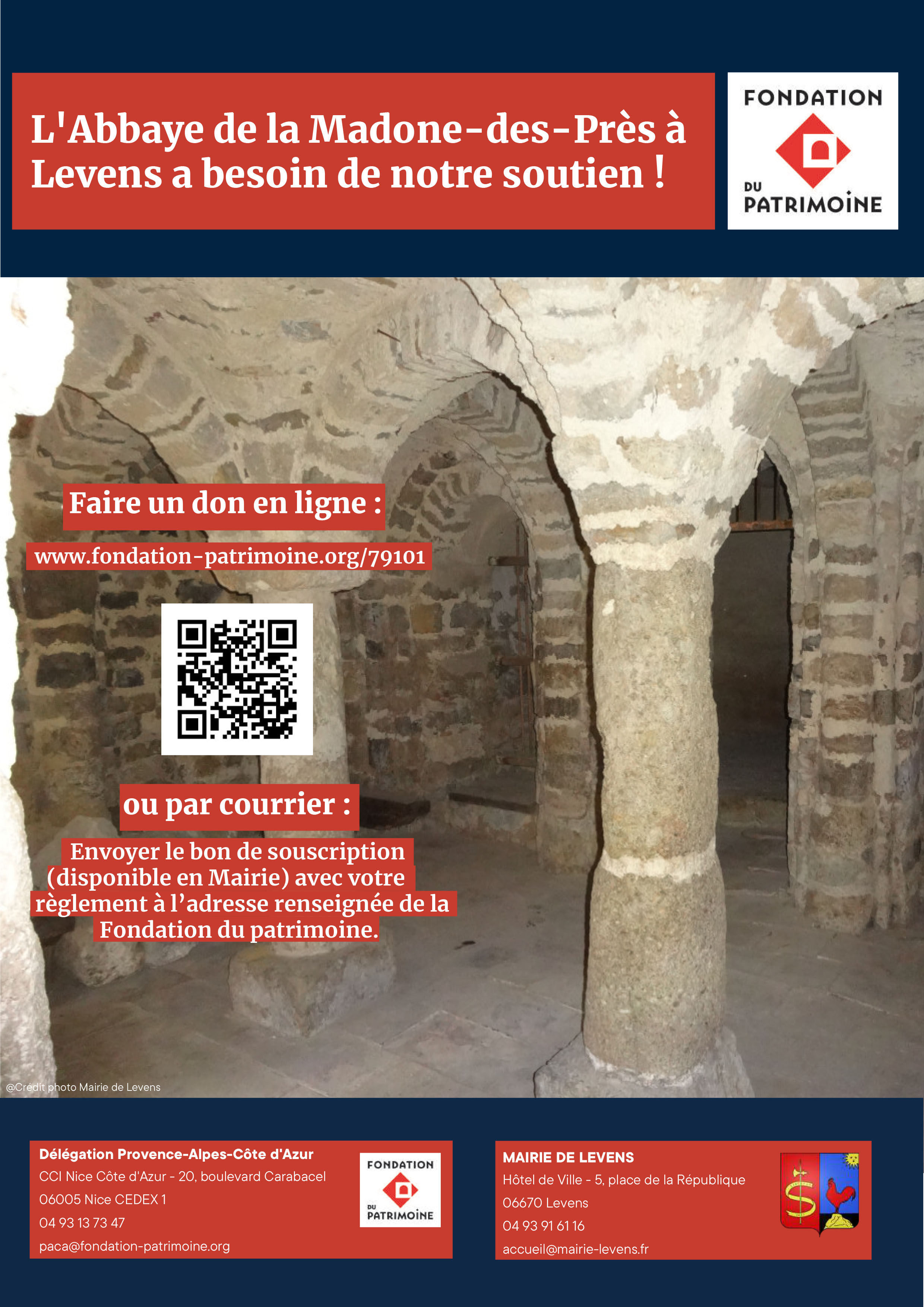 La Fondation du patrimoine lance une collecte pour financer la restauration de l’Abbaye de la Madone des Prés