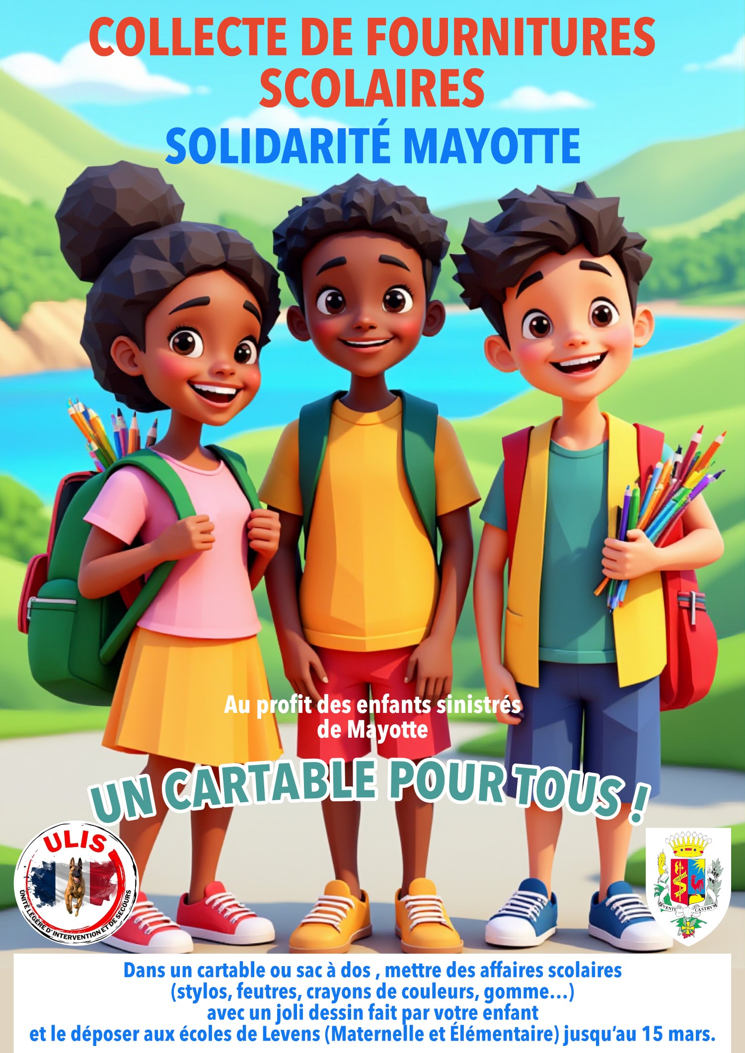 📚 Collecte de fournitures scolaires : Solidarité Mayotte 🌍